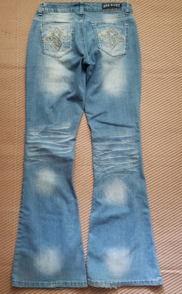 Red Rivet Jeans🚩 - Picture 2 of 4